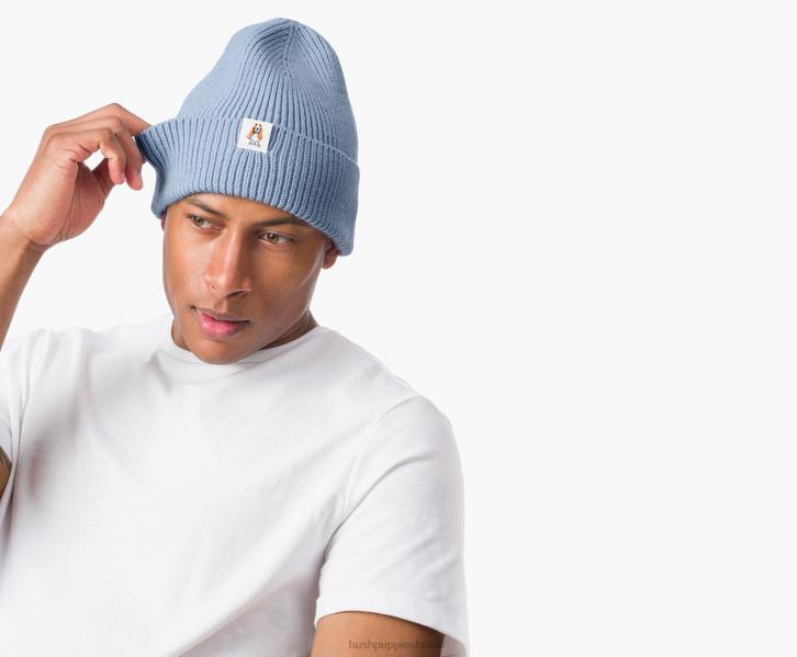 aço azul gorro de malha mulheres Hush Puppies gorro ZZ6R256 - Image 3