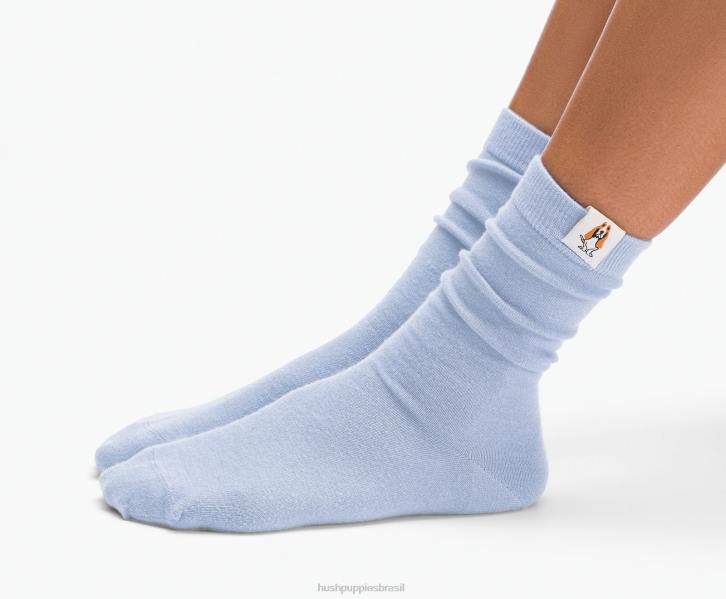 aço azul meia core unissex mulheres Hush Puppies meias ZZ6R261 - Image 3