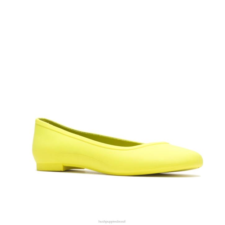 amarelo elétrico brite pops flat mulheres Hush Puppies sapatos rasos ZZ6R88 - Image 3