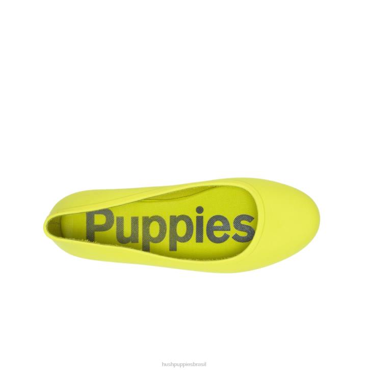 amarelo elétrico brite pops flat mulheres Hush Puppies sapatos rasos ZZ6R88 - Image 6