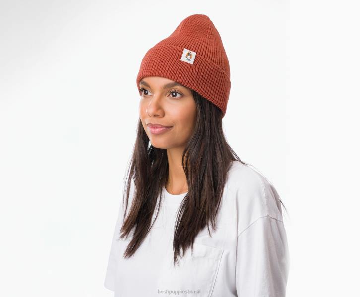 azeitona militar gorro de malha mulheres Hush Puppies gorro ZZ6R251 - Image 3