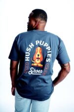 azul-marinho camiseta estampada basset hound moderna homens Hush Puppies Camisetas ZZ6R365 - Image 3