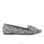 cabelo de bezerro zebra sapatilha sadie com borlas mulheres Hush Puppies escorregar em ZZ6R96 - Image 2