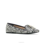 cabelo de bezerro zebra sapatilha sadie com borlas mulheres Hush Puppies escorregar em ZZ6R96 - Image 4