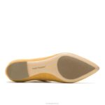 camurça amarela de verão ponta avelã plana mulheres Hush Puppies sapatos rasos ZZ6R57 - Image 6