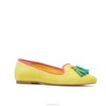 camurça amarelo sol sapatilha sadie com borlas mulheres Hush Puppies escorregar em ZZ6R99 - Image 4