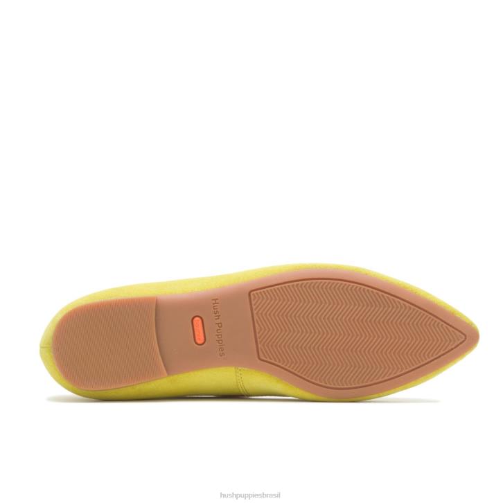 camurça amarelo sol sapatilha sadie com borlas mulheres Hush Puppies escorregar em ZZ6R99 - Image 6