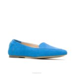 camurça azul céu profundo ponta avelã plana mulheres Hush Puppies sapatos rasos ZZ6R52 - Image 4