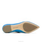 camurça azul céu profundo ponta avelã plana mulheres Hush Puppies sapatos rasos ZZ6R52 - Image 6