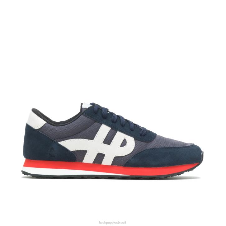 camurça azul marinho/branco tênis seventy8 homens Hush Puppies tênis ZZ6R330 - Image 2