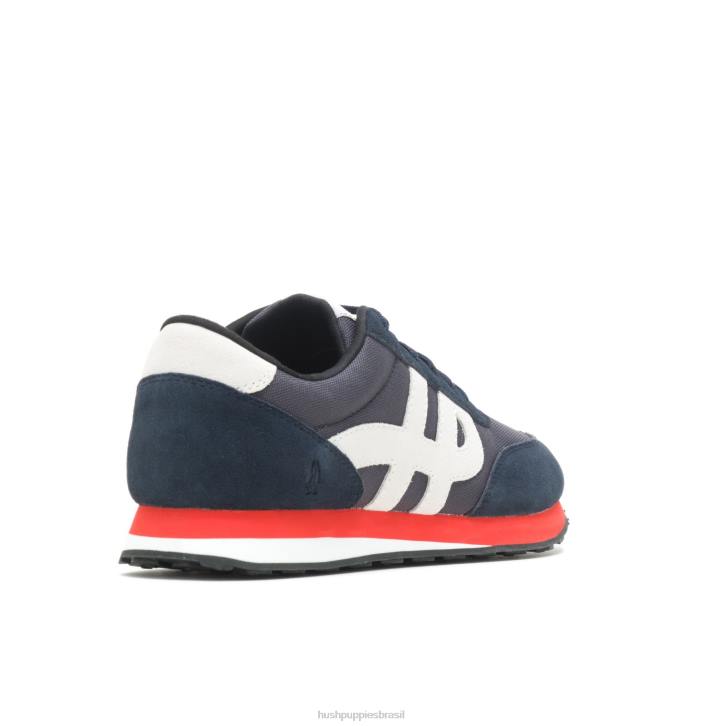 camurça azul marinho/branco tênis seventy8 homens Hush Puppies tênis ZZ6R330 - Image 5