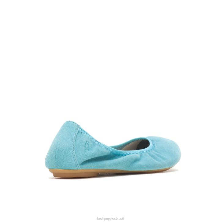 camurça azul maui balé casto plano 2 mulheres Hush Puppies balé plano ZZ6R79 - Image 4