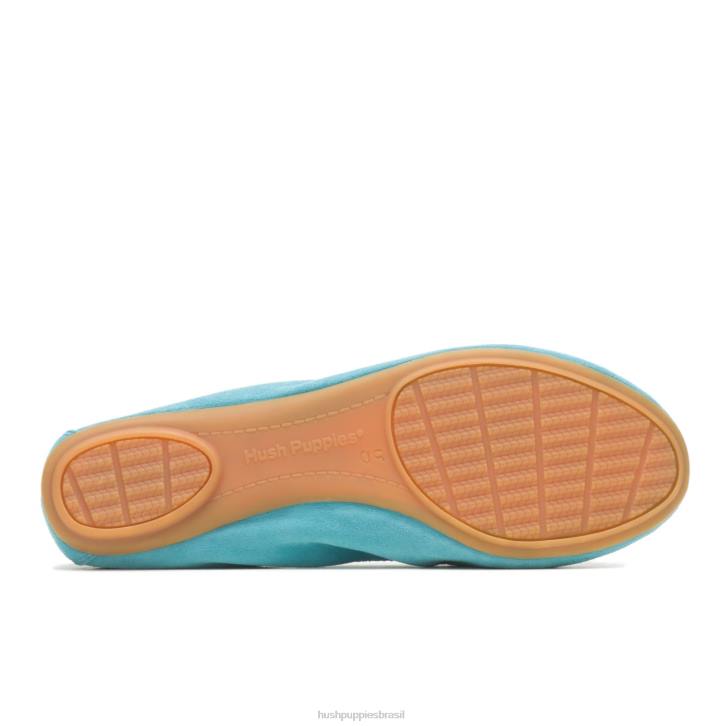 camurça azul maui balé casto plano 2 mulheres Hush Puppies balé plano ZZ6R79 - Image 5