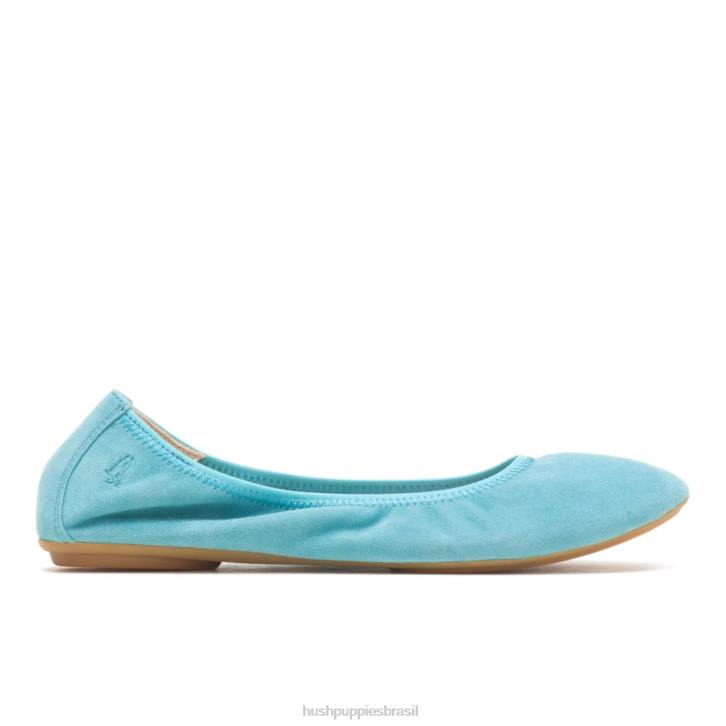 camurça azul maui balé casto plano 2 mulheres Hush Puppies balé plano ZZ6R79 - Image 1