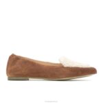 camurça bege ponta avelã plana mulheres Hush Puppies sapatos rasos ZZ6R66 - Image 2