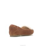 camurça bege ponta avelã plana mulheres Hush Puppies sapatos rasos ZZ6R66 - Image 4