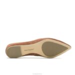 camurça bege ponta avelã plana mulheres Hush Puppies sapatos rasos ZZ6R66 - Image 5