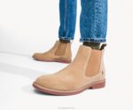 camurça castanha bota chelsea detroit homens Hush Puppies bota ZZ6R266 - Image 3