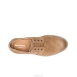 camurça castanha dedo do pé liso detroit oxford homens Hush Puppies Oxford ZZ6R285 - Image 7