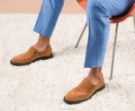 camurça castanha escura conde vadio homens Hush Puppies mocassim ZZ6R308 - Image 3