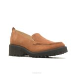 camurça castanha escura lucy preguiçosa mulheres Hush Puppies mocassim ZZ6R42 - Image 4