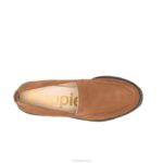 camurça castanha escura lucy preguiçosa mulheres Hush Puppies mocassim ZZ6R42 - Image 7
