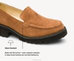 camurça castanha escura lucy preguiçosa mulheres Hush Puppies mocassim ZZ6R42 - Image 10