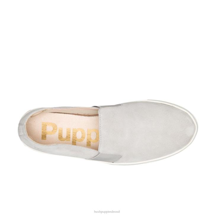 camurça cinza legal noelle escorregar mulheres Hush Puppies escorregar em ZZ6R90 - Image 6