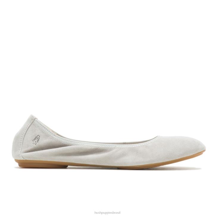 camurça cinza suave balé casto plano 2 mulheres Hush Puppies balé plano ZZ6R83 - Image 2