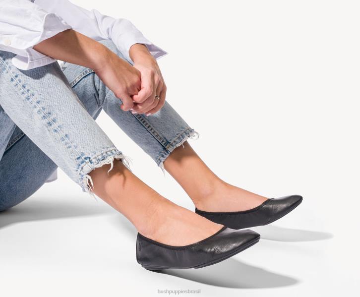camurça cinza suave balé casto plano 2 mulheres Hush Puppies balé plano ZZ6R83 - Image 8