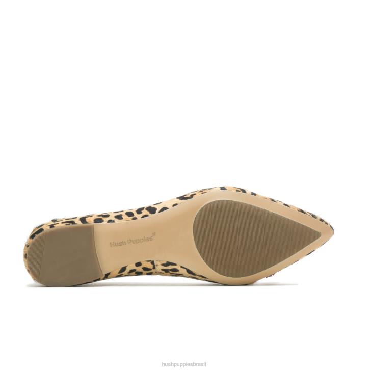 camurça com estampa de leopardo sadie borla 2 plana mulheres Hush Puppies sapatos rasos ZZ6R47 - Image 6