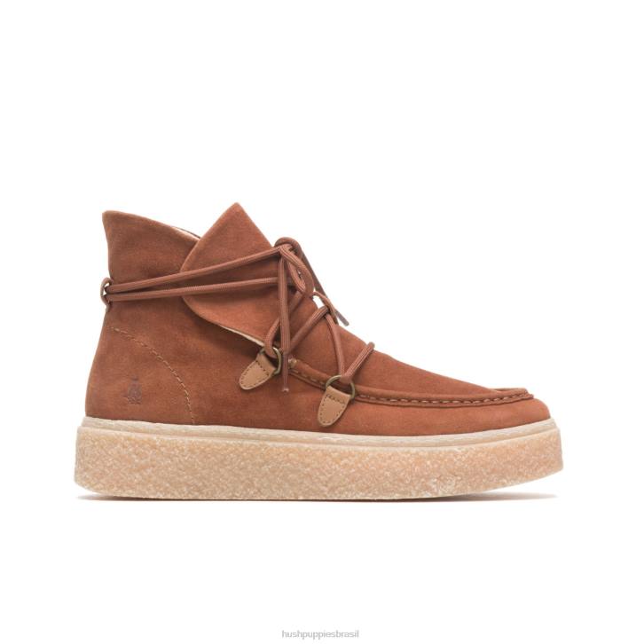 camurça conhaque bota de renda chukka bridget mulheres Hush Puppies bota ZZ6R176 - Image 2