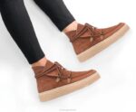 camurça conhaque bota de renda chukka bridget mulheres Hush Puppies bota ZZ6R176 - Image 3