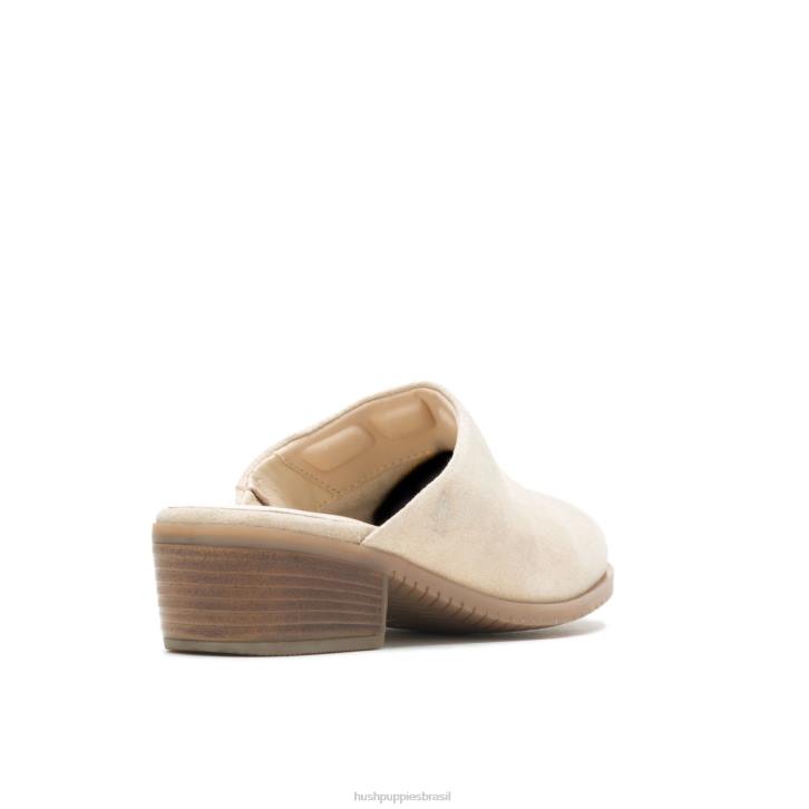 camurça de areia macia mula siena mulheres Hush Puppies salto ZZ6R93 - Image 4