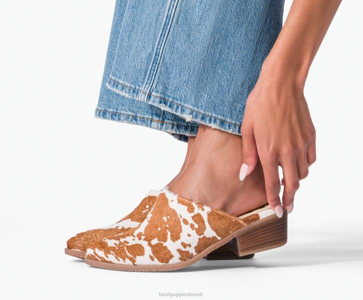 camurça de areia macia mula siena mulheres Hush Puppies salto ZZ6R93 - Image 7