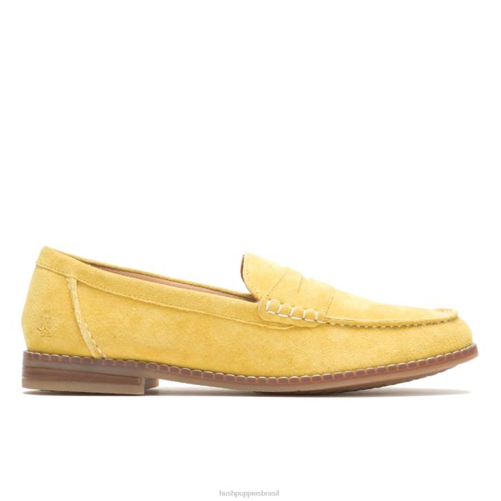 camurça de curry de limão mocassim carriça mulheres Hush Puppies mocassim ZZ6R44 - Image 2