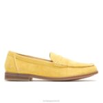 camurça de curry de limão mocassim carriça mulheres Hush Puppies mocassim ZZ6R44