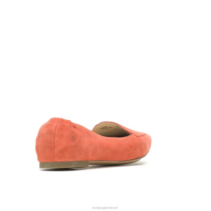 camurça de gengibre ponta avelã plana mulheres Hush Puppies sapatos rasos ZZ6R62 - Image 5