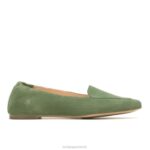 camurça de sálvia macia ponta avelã plana mulheres Hush Puppies sapatos rasos ZZ6R58