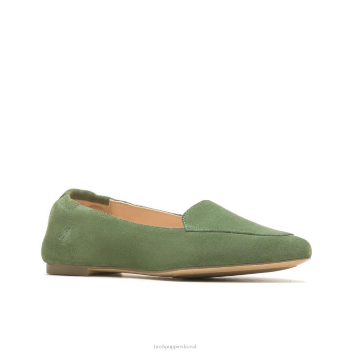 camurça de sálvia macia ponta avelã plana mulheres Hush Puppies sapatos rasos ZZ6R58 - Image 4