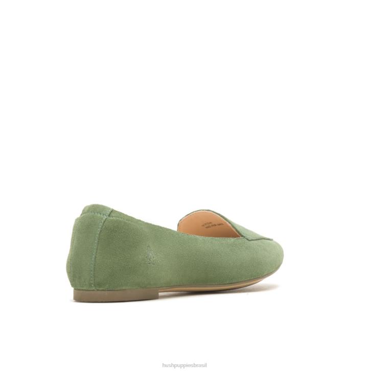 camurça de sálvia macia ponta avelã plana mulheres Hush Puppies sapatos rasos ZZ6R58 - Image 5