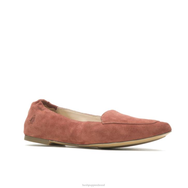 camurça enferrujada ponta avelã plana mulheres Hush Puppies sapatos rasos ZZ6R68 - Image 4