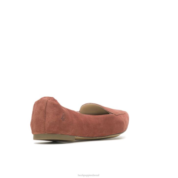 camurça enferrujada ponta avelã plana mulheres Hush Puppies sapatos rasos ZZ6R68 - Image 5