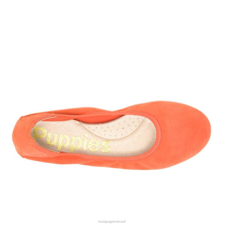 camurça laranja tigre balé casto plano 2 mulheres Hush Puppies balé plano ZZ6R81 - Image 6