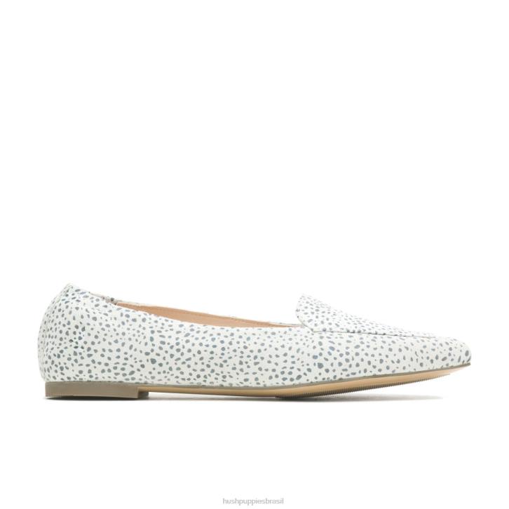 camurça leopardo da neve ponta avelã plana mulheres Hush Puppies sapatos rasos ZZ6R69 - Image 2