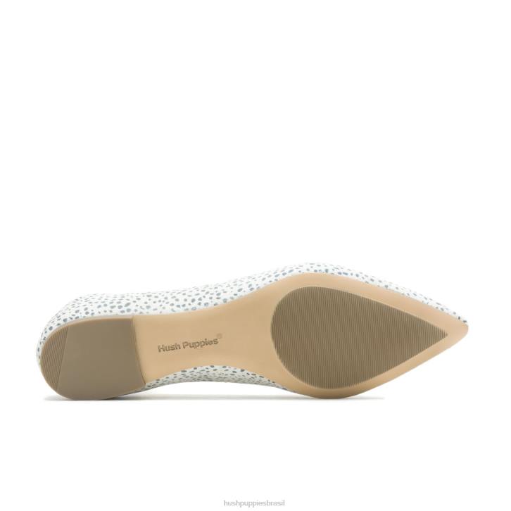 camurça leopardo da neve ponta avelã plana mulheres Hush Puppies sapatos rasos ZZ6R69 - Image 6