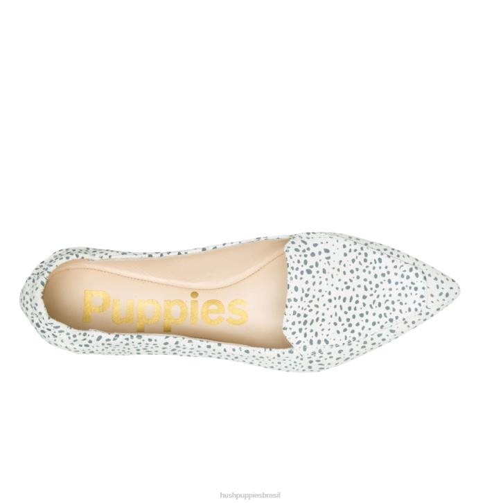 camurça leopardo da neve ponta avelã plana mulheres Hush Puppies sapatos rasos ZZ6R69 - Image 7