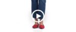 camurça magenta escura ponta avelã plana mulheres Hush Puppies sapatos rasos ZZ6R65 - Image 3