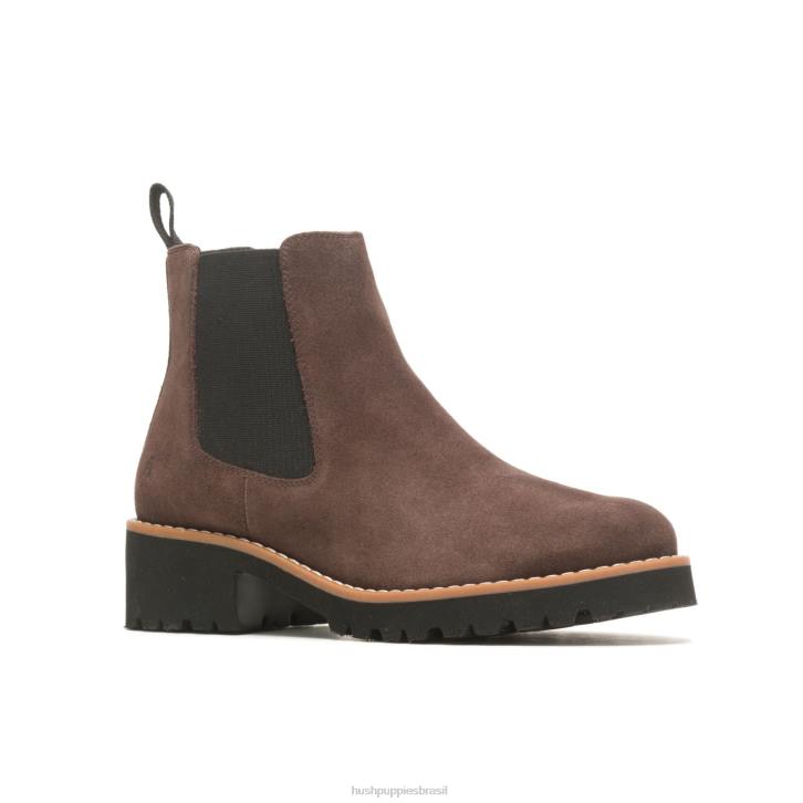 camurça marrom chocolate bota amelia chelsea mulheres Hush Puppies bota ZZ6R155 - Image 4