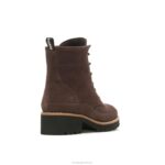 camurça marrom escuro bota de renda amelia mulheres Hush Puppies bota ZZ6R174 - Image 4